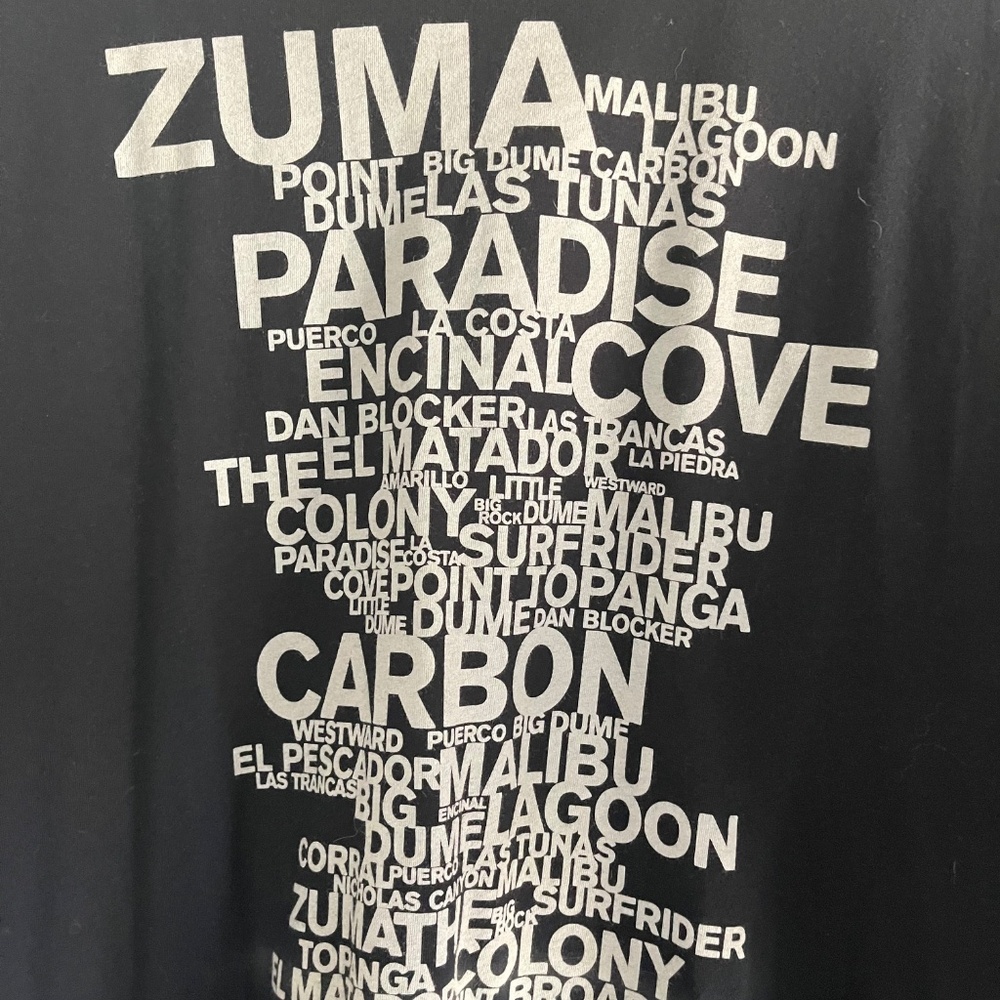 JAMES PERSE BLACK MALIBU BEACH BLACK GRAPHIC TEE ~ SIZE 5 (FITS LIKE XXL) RARE! - Picture 4 of 9